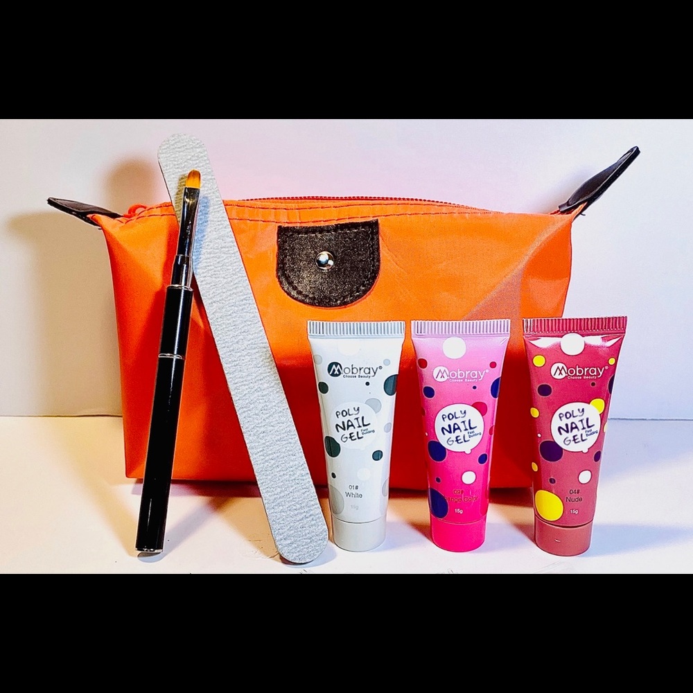 Orange 7: Mobray Poly Gel Nail Builder Kit (7pcs)